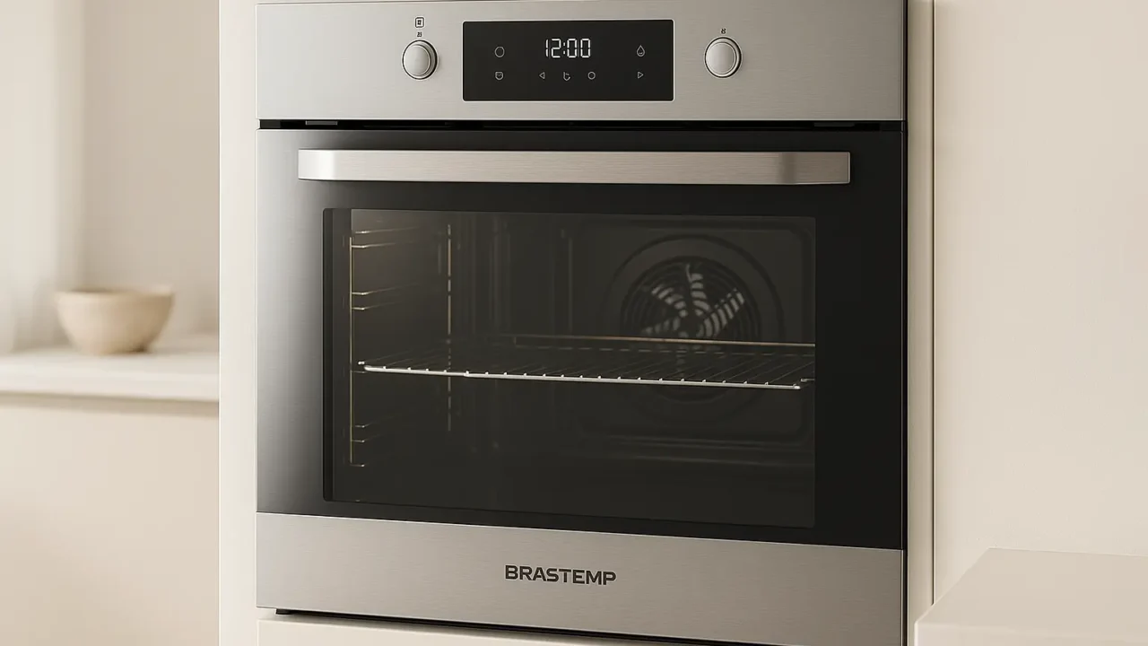 Forno Brastemp 78L Inox com Grill e Timer Touch