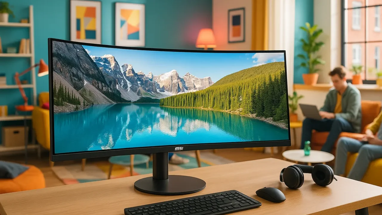 MSI PRO MP341CQ: UltraWide Curvo com Qualidade Profissional