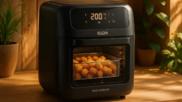 Fritadeira Easy Oven Fry Elgin 12L: Assa, Frita e Reaquece com Eficiência