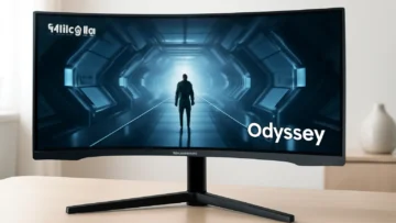 Samsung C34G55TWWL Odyssey 34' - Monitor Gamer Curvo com Alta Performance