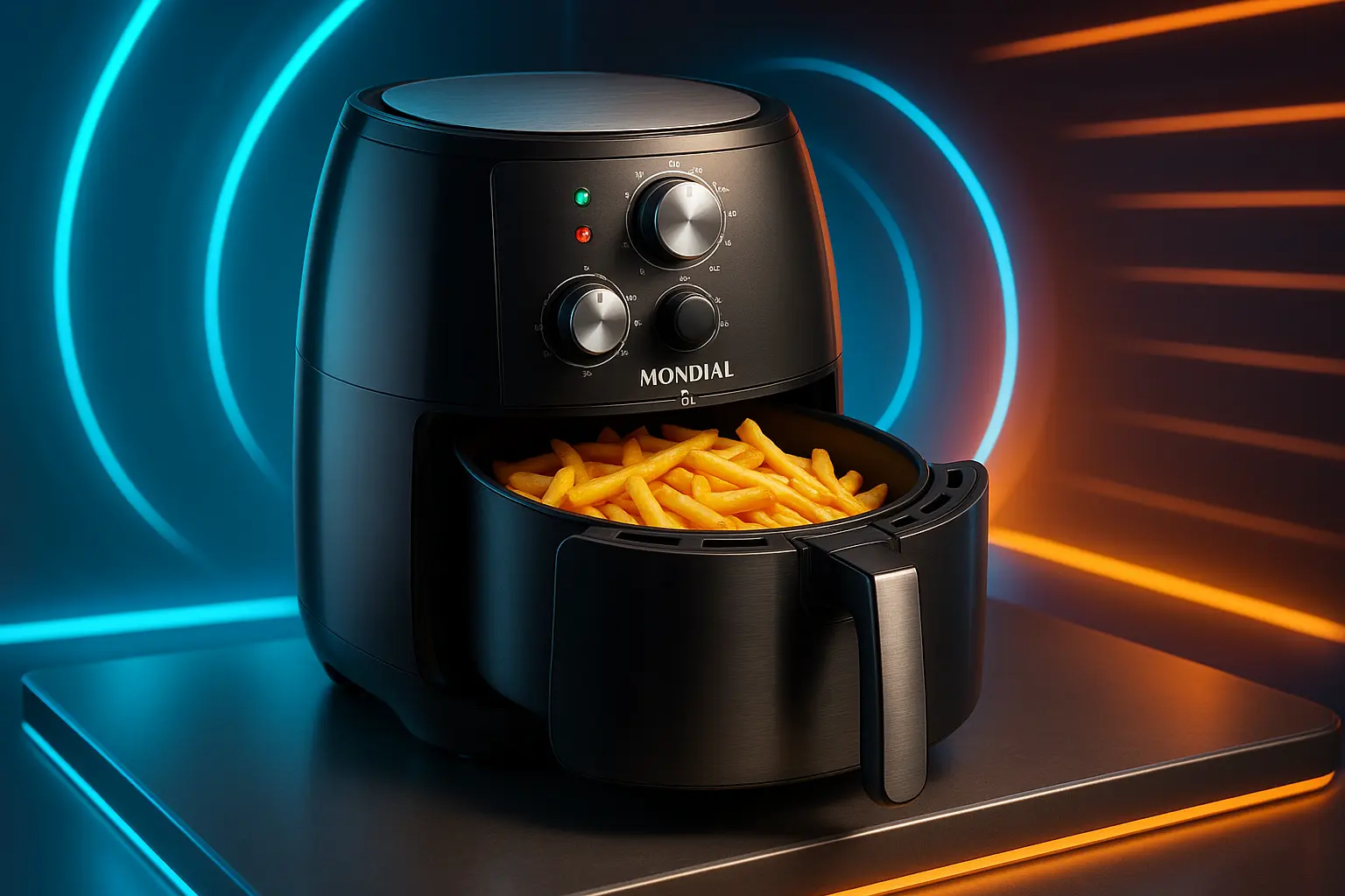 Fritadeira Sem Óleo Air Fryer 6L Mondial: Potência e Eficiência na Cozinha