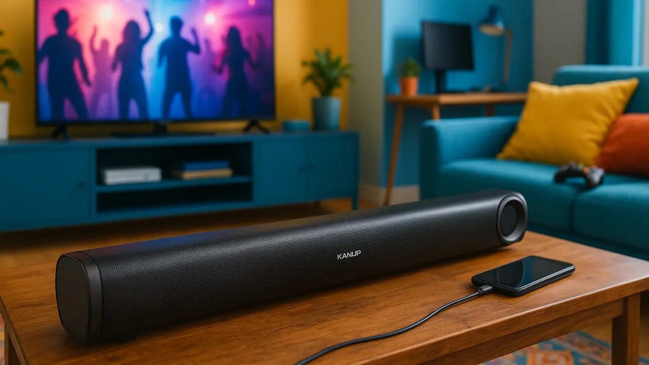Soundbar Kanup 60W com HDMI ARC: Som Imersivo e Conectividade Completa