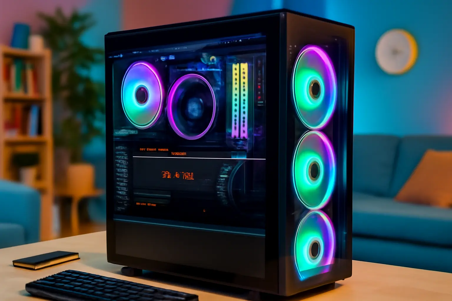 Monte seu PC: AMD Ryzen 9 9950X, Radeon RX 7800 XT, 32GB, 2TB SSD