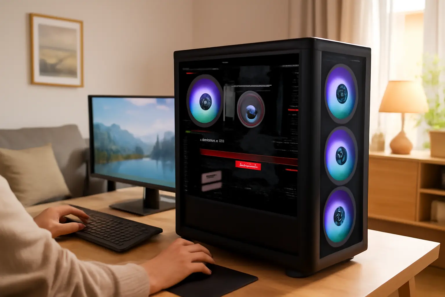 Monte seu PC: Ryzen 9 7900X, Radeon RX 7800 XT, 32GB, 2TB SSD