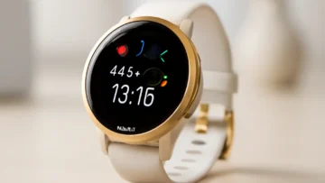 Monitor Cardíaco de Pulso com GPS Garmin Vivoactive 5 Dourado