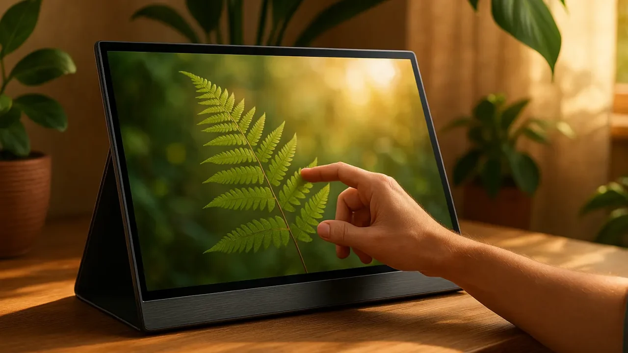 GRASEP Monitor Portátil Touchscreen 15.6" Full HD – Interatividade e Portabilidade