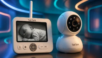 TakTark Babá Eletrônica: Monitor Seguro com Visão Noturna