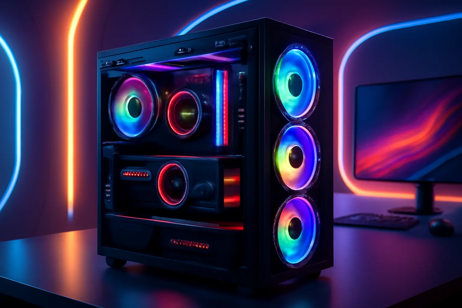 Monte seu PC: Ryzen 9 9900X, Radeon RX 7800 XT, 32GB, 2TB SSD