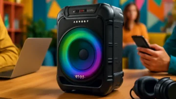 Caixa de Som Pulse Burst 250W RMS 8POL BT/AUX/USB/FM - SP402E: Som Potente e Diversão Garantida