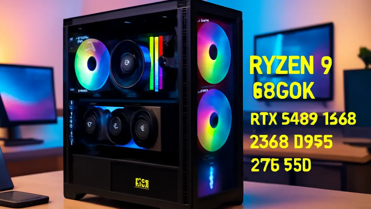Monte seu PC: Ryzen 9 9950X, RTX 5080 16GB, 32GB DDR5, 2TB SSD