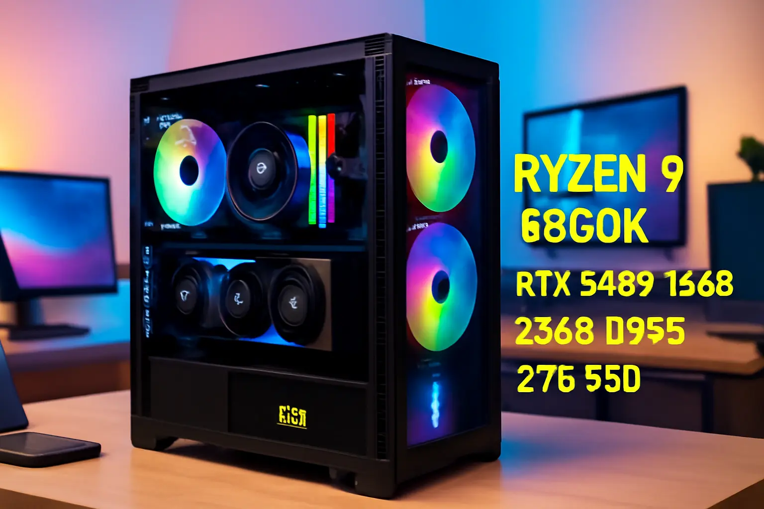 Monte seu PC: Ryzen 9 9950X, RTX 5080 16GB, 32GB DDR5, 2TB SSD