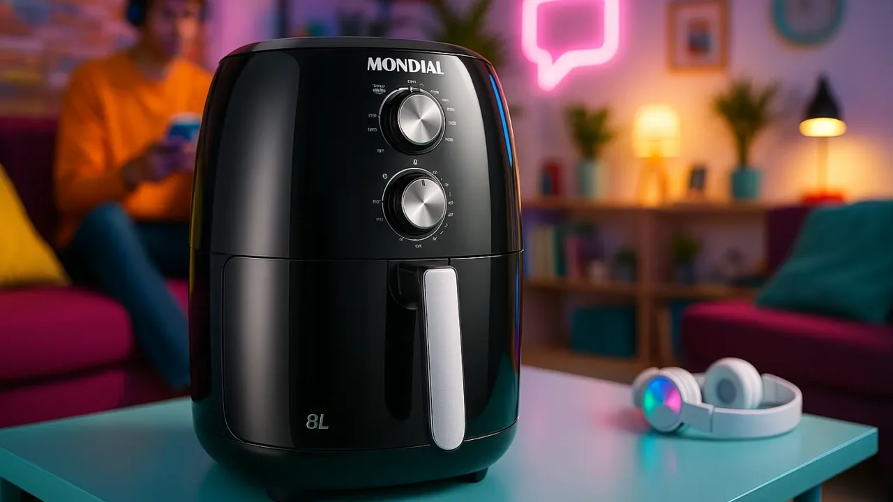 Air Fryer Mondial 8L: potência, saúde e praticidade na sua cozinha