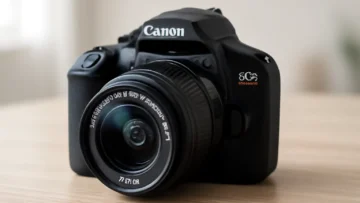 Canon EOS Rebel T100 18-55mm: Compacta, Versátil e Acessível