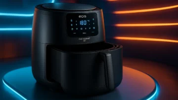 Fritadeira Air Fryer Eos 8,2L Chef Gourmet Digital All Black
