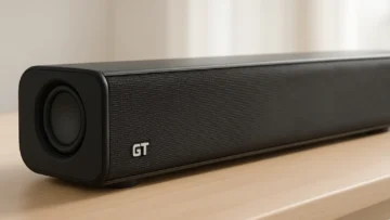 Soundbar Goldentec 120W: Potência e Conectividade em um Design Compacto