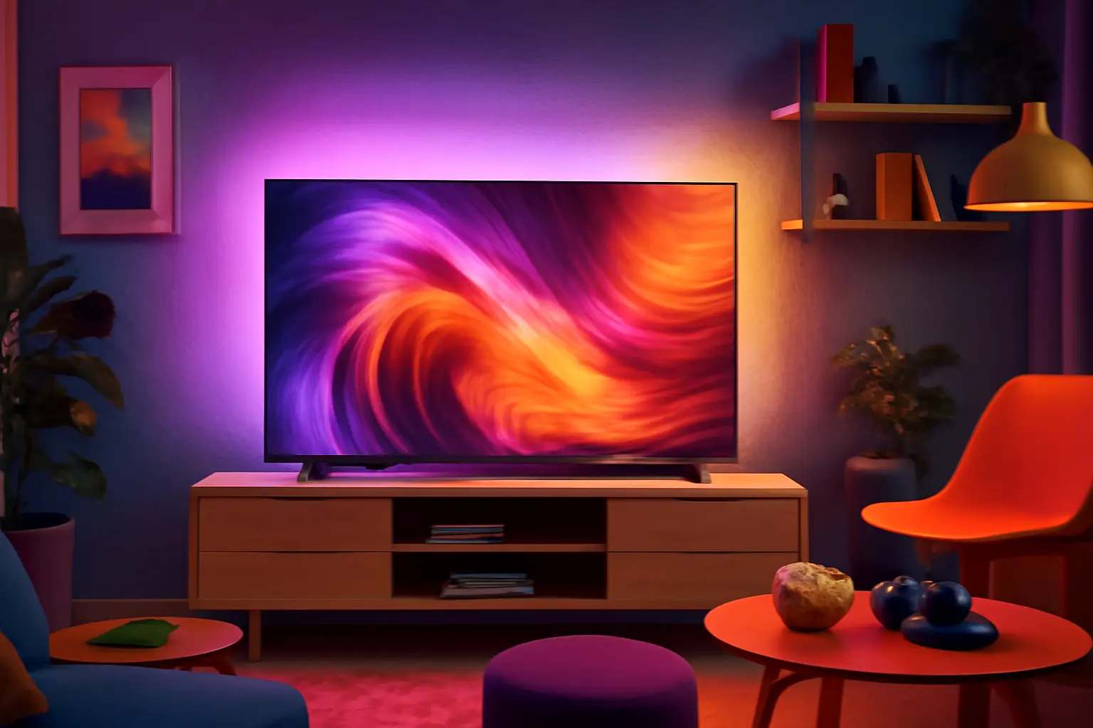 Smart TV Philips Ambilight 55" 4K: Qualidade de Imagem e Tecnologia de Ponta