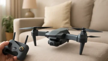 Genérico Drone com Câmera Profissional 1080p HD - Mini Controle Remoto Quadricóptero LS-XT5