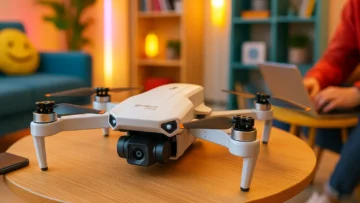 Drone Dobrável FPV 4K TizzyToy: Imagens Aéreas com Estabilidade e Estilo