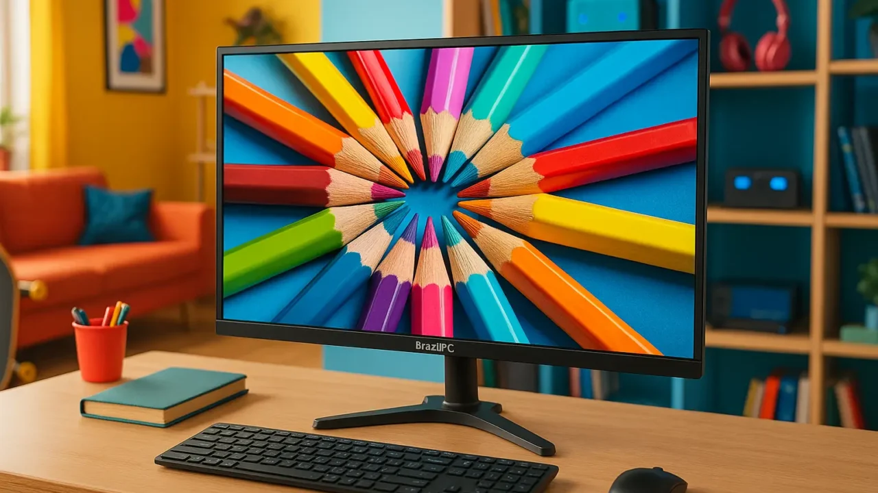 Monitor LED 24" BrazilPC: Imagem Nítida e Desempenho Suave