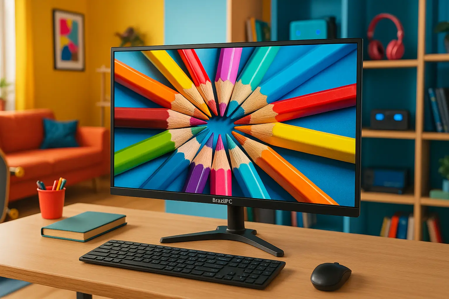 Monitor LED 24" BrazilPC: Imagem Nítida e Desempenho Suave