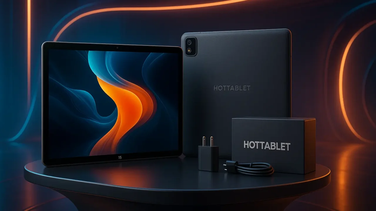 HOTTABLET Tablet Android 15: Kit Completo e Bateria Durável