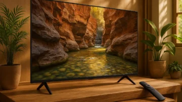 Samsung UN50AU7700GXZD: Visual 4K com Controle de Voz