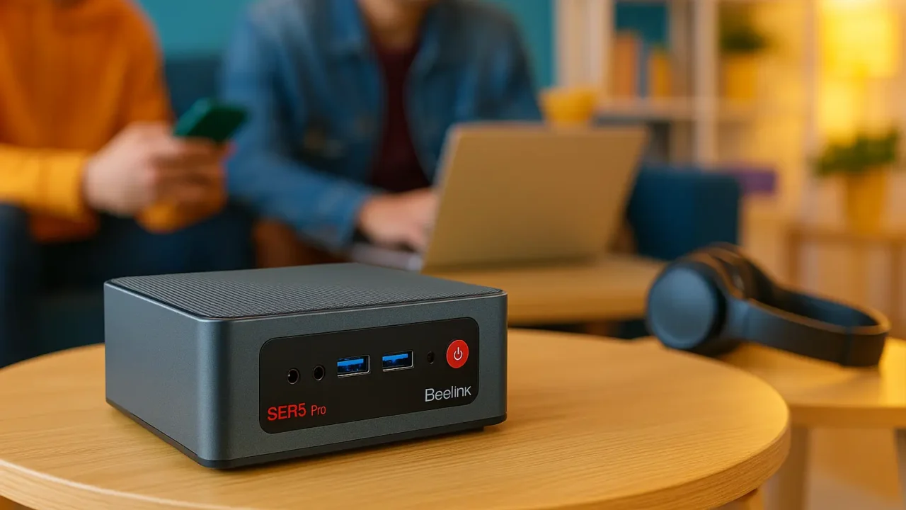 Beelink SER5 Pro Mini PC Ryzen 7 5825U com 16GB RAM
