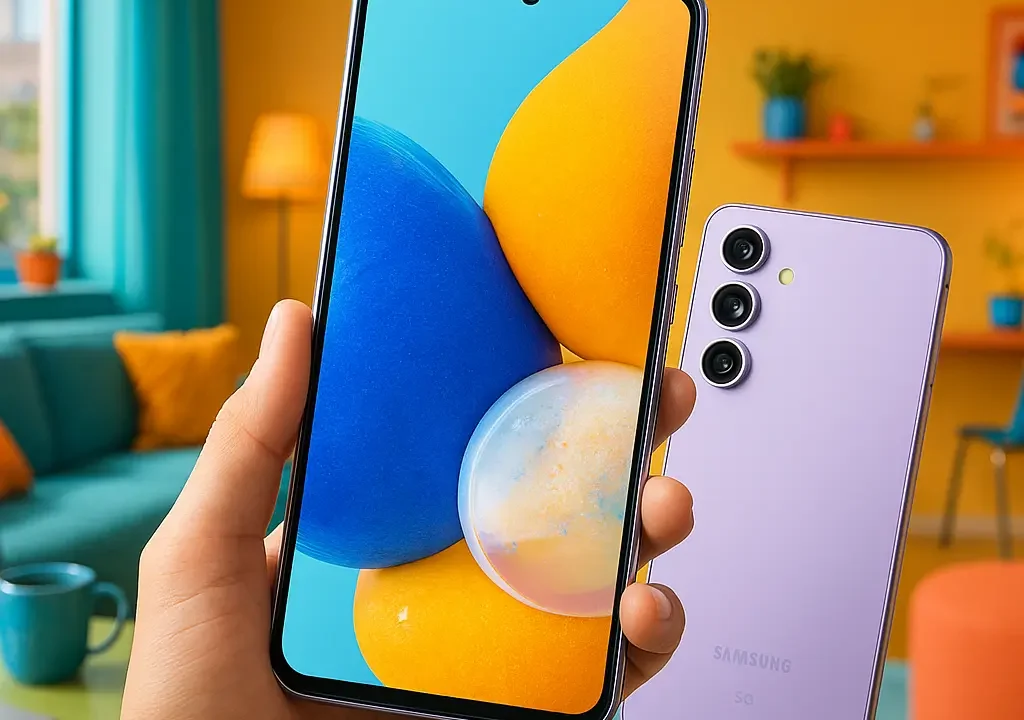 Galaxy A55 5G: Tela Vibrante e Câmera de 50MP