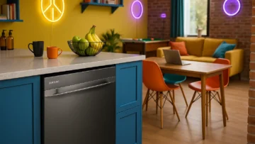 Lava-louças Samsung com 14 serviços Black Inox: Eficiência e Sofisticação