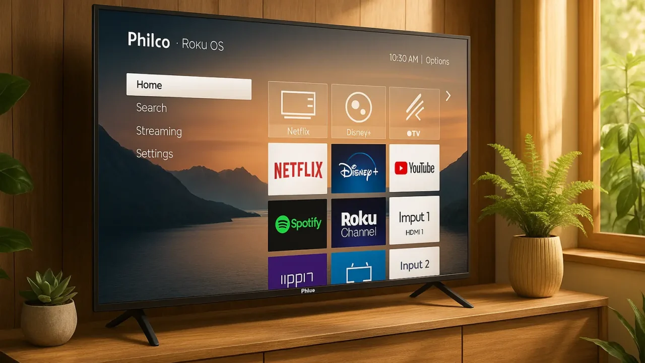 Smart TV Philco 58” 4K com Dolby Audio e Roku OS