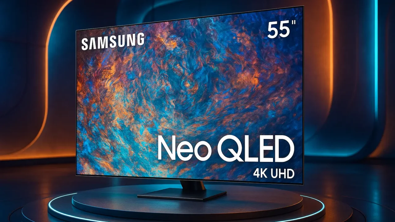 Samsung Smart TV Neo QLED 55" 4K UHD QN85C com Alexa e Mini LED