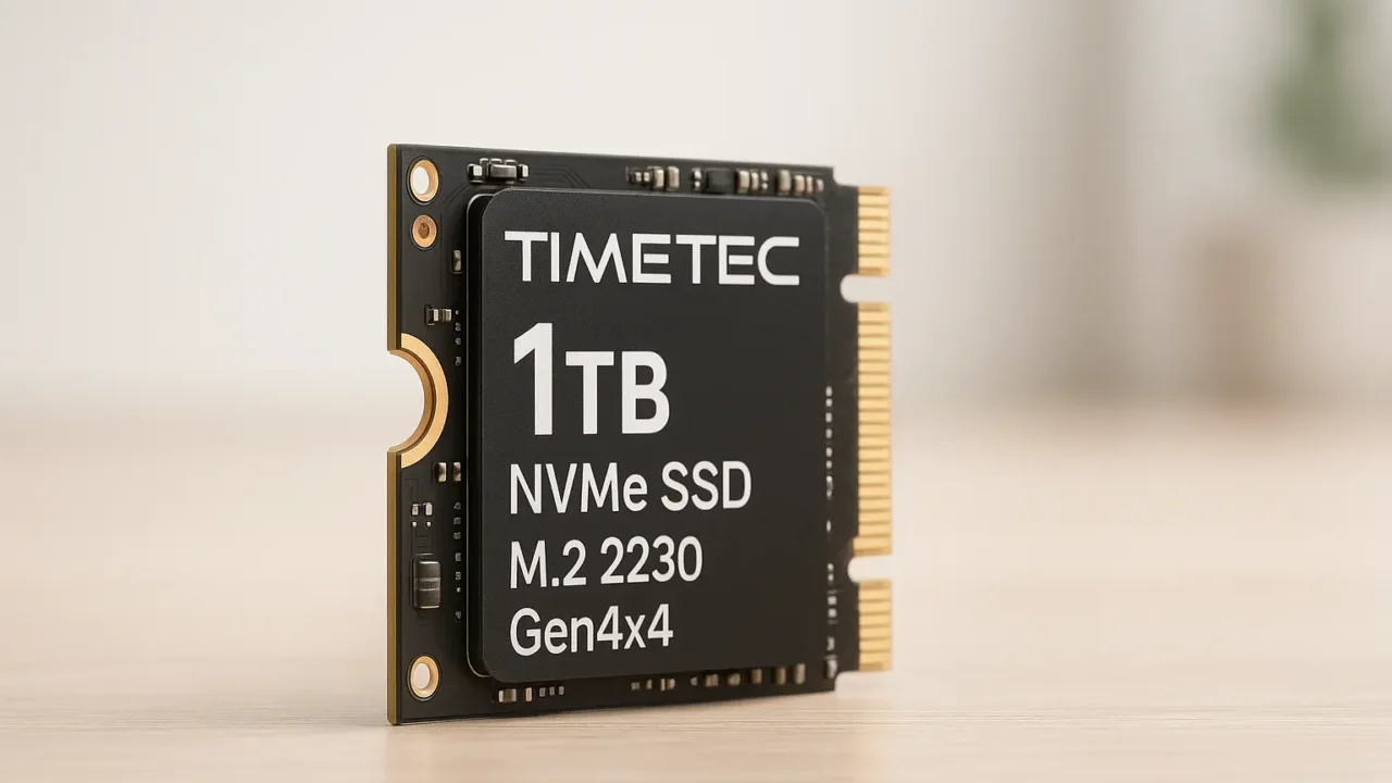 Timetec SSD M.2 2230 NVMe 1TB Gen4x4: Alta Velocidade e Compatibilidade