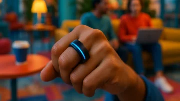 Anel Inteligente Walpck com LED e Rastreamento de Saúde