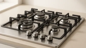 Cooktop Brastemp Gourmand Inox 4 Bocas com Duplachama