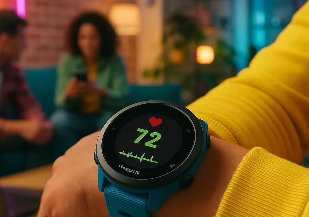 Garmin Forerunner 55 com GPS: Monitor Cardíaco de Pulso Ideal