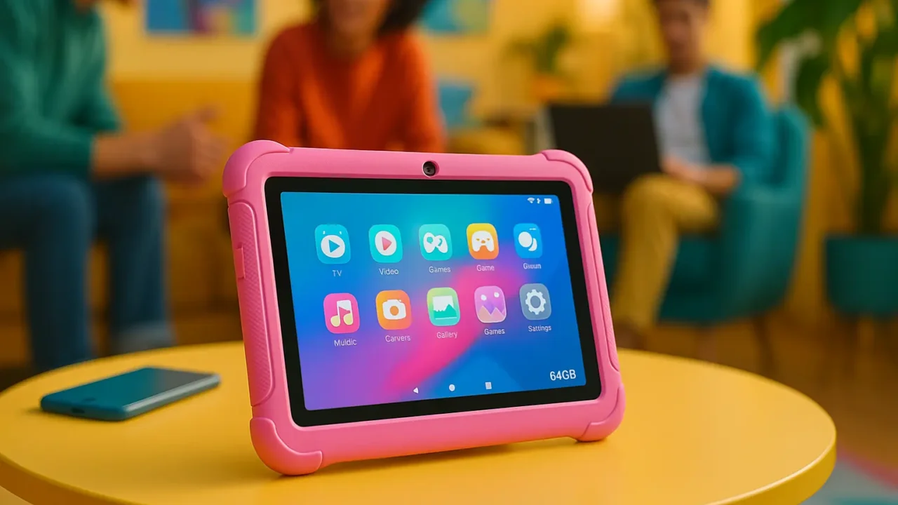 Tablet Kid Pad Rosa 64GB: Diversão Segura e Conectada