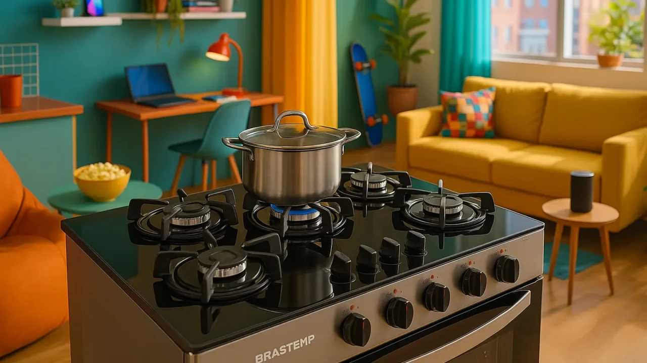 Fogão Brastemp 5 Bocas Mesa de Vidro: Design, Potência e Sofisticação