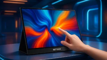Bettdow Monitor Portátil Touchscreen 15,6" FHD: Mobilidade e Imagem de Alta Qualidade