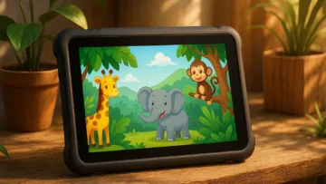 Tablet PRITOM 10 Polegadas: Diversão Segura para Crianças