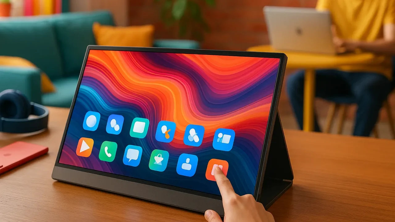 Monitor Portátil Touch Elements Schnap: Tela IPS Full HD e Design Compacto