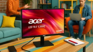 Monitor LED 19.5" Acer E200Q: Compacto, Eficiente e com HDMI