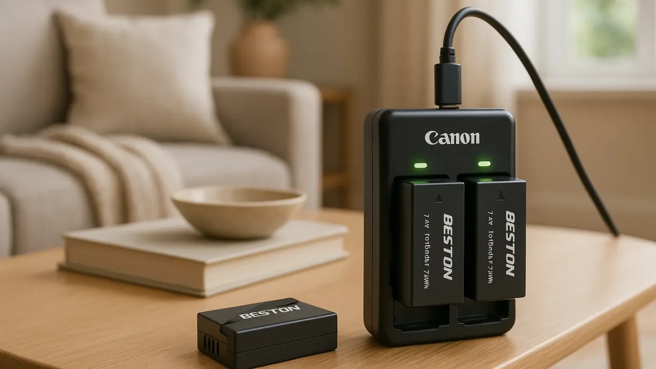 BESTON LP-E17: Baterias Extras e Carregador para Canon
