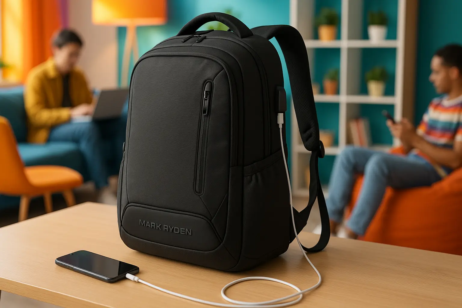 Mochila MARK RYDEN Executiva com USB e Estilo Esportivo