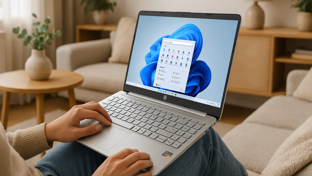 HP Notebook portátil com Ryzen 5, 512GB SSD e 8GB RAM