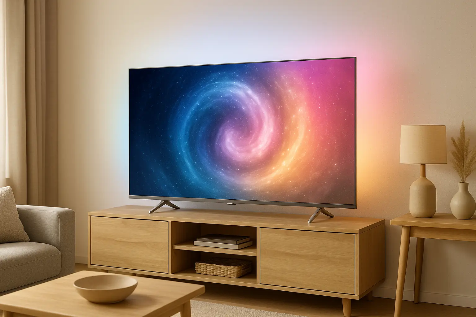 Smart TV Philips 65" Mini LED 4K com Ambilight e 120 Hz