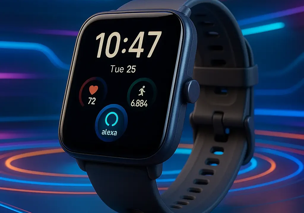 Amazfit Bip 5 A2215: Tela Grande, Chamadas e Alexa