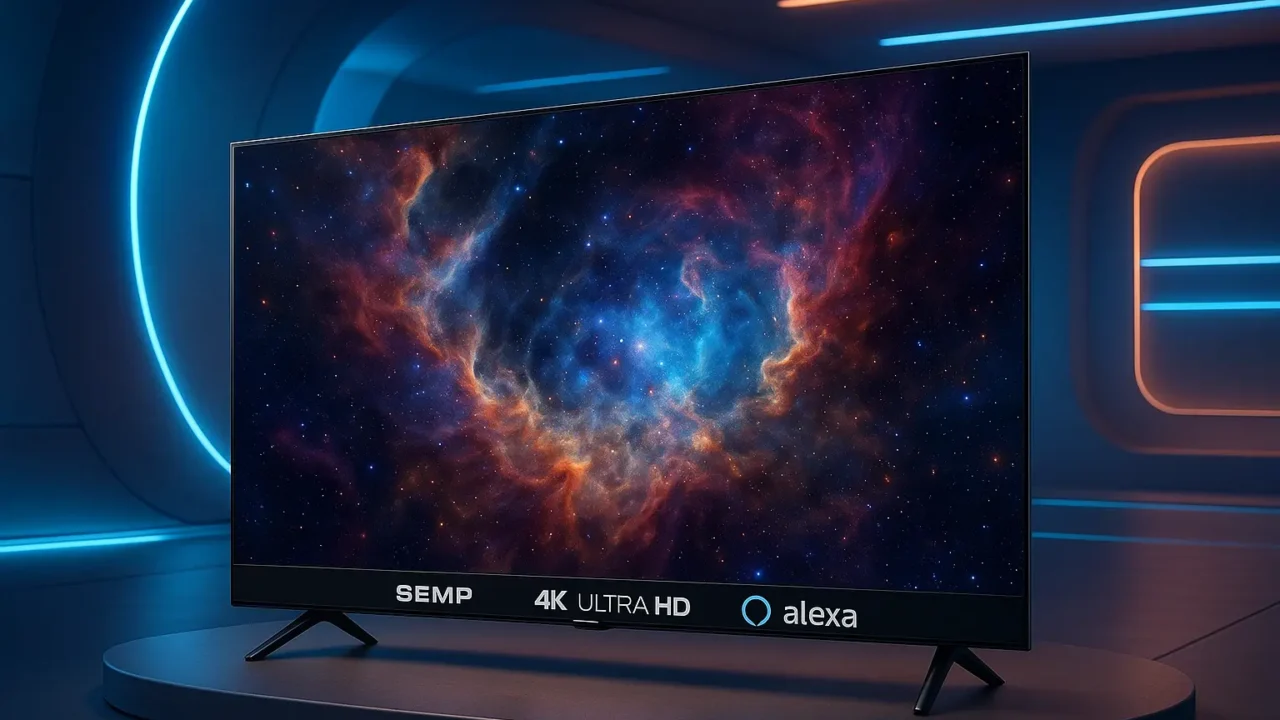 Smart TV LED 50" Semp RK8600 4K com Roku e Alexa