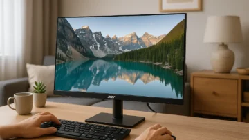 Monitor Acer EK221Q E3bi 21.5": Compacto, Nítido e Conectado
