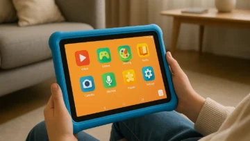 Tablet Infantil Kid Pad Azul 64GB com Android 13: Diversão e Controle para os Pequenos
