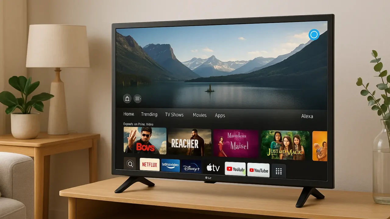 Smart TV LG 32" HD com Alexa e AI: Compacta e Inteligente